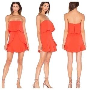 BCBGMaxAzria Strapless Coral Dress Brand New